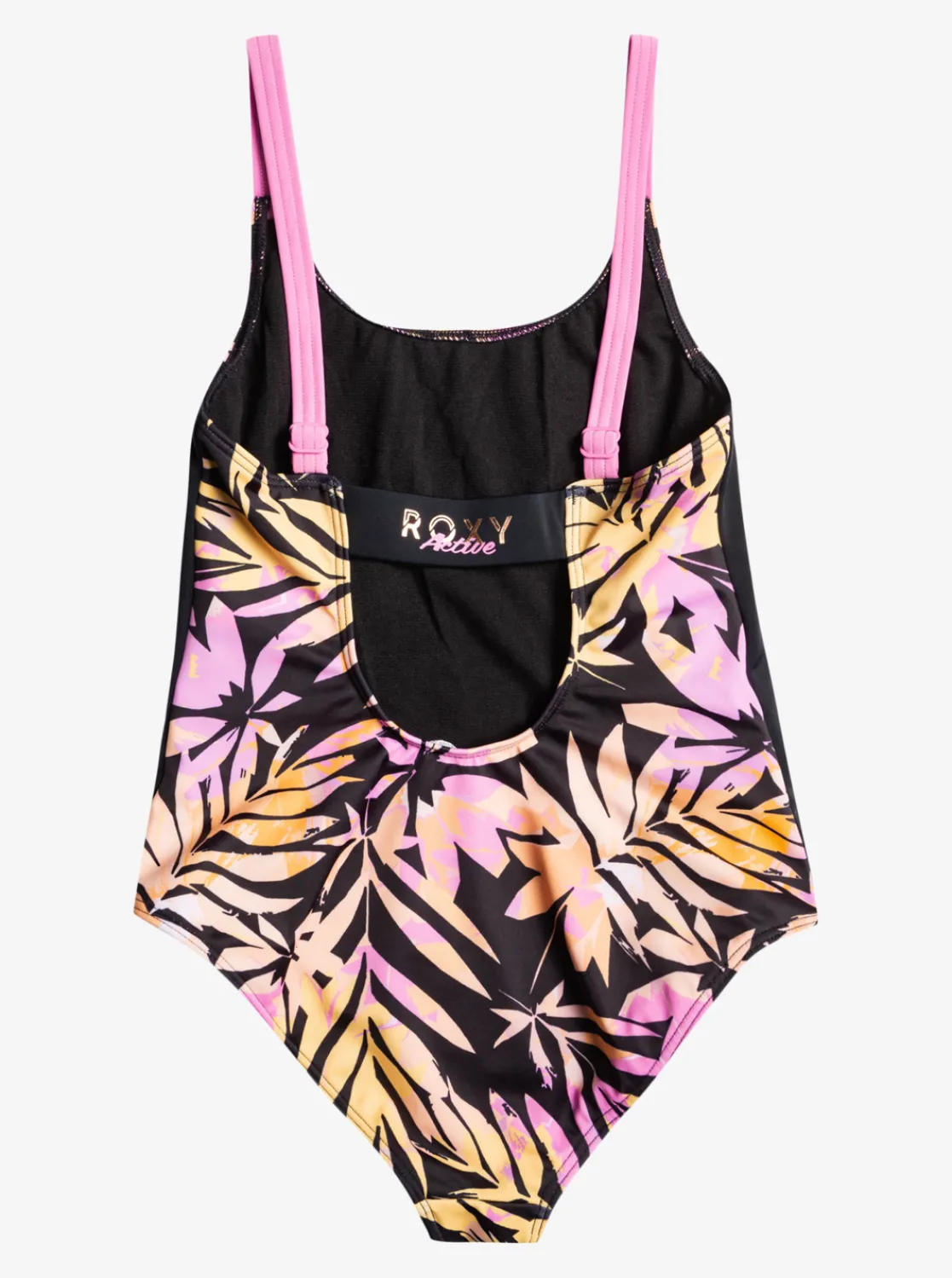 Roxy Swim*Active Joy - Eendelig Badpak Voor Meisjes 6-16 Anthracite Zebra Jungle Girl