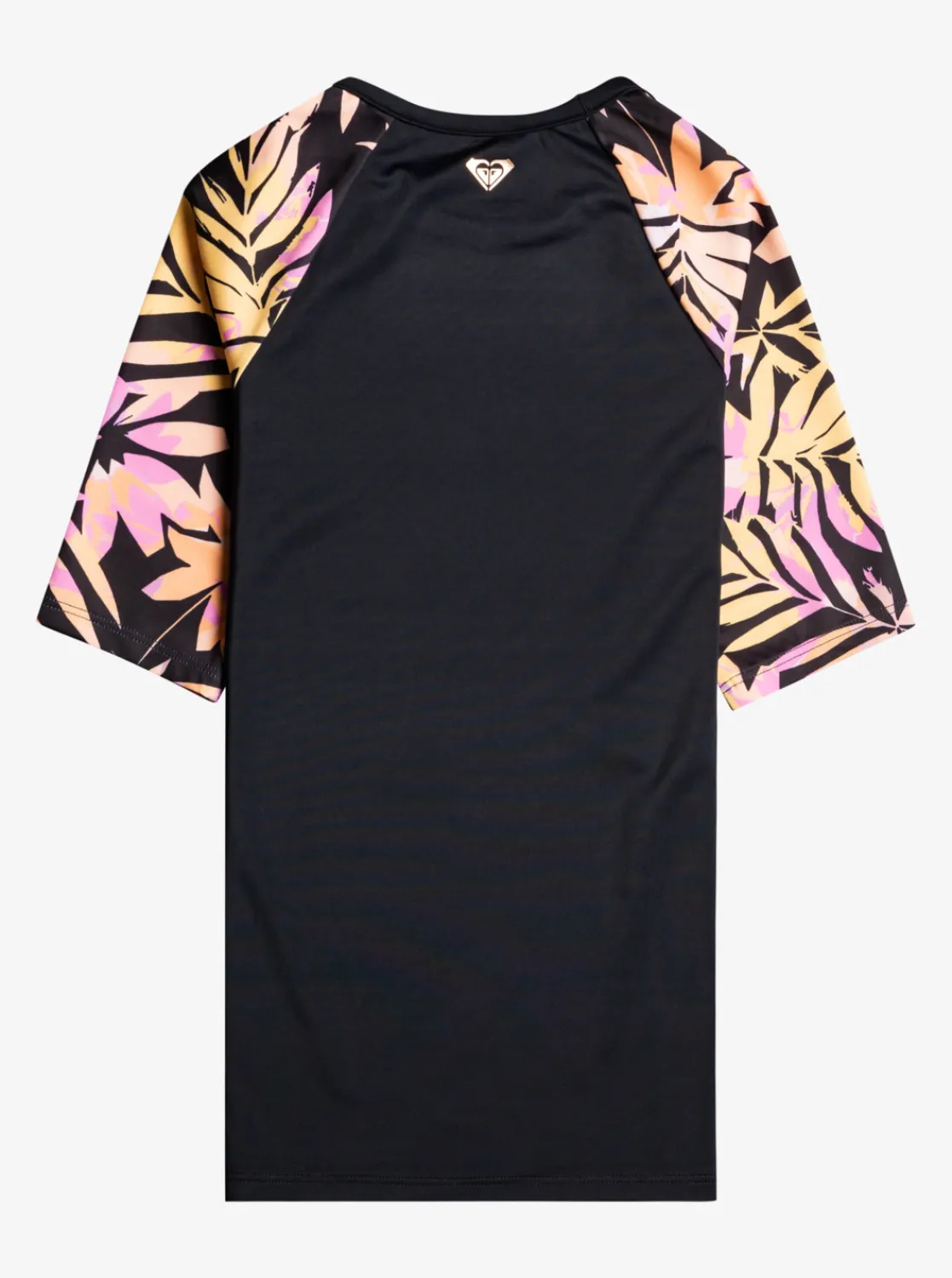 Roxy Surf*Active Joy - Rash Vest Met Driekwartmouw Voor Meisjes 6-16 Anthracite Zebra Jungle Girl