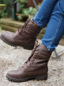Roxy Snowboots*Aldean 2022 - Laarzen Van Synthetisch Leer Voor Dames Brown