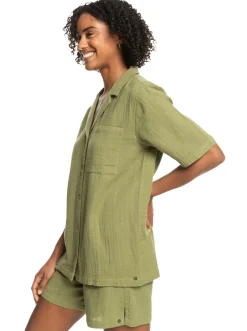 Roxy T-Shirts & Tops*Aloha Sunset - Overhemd Met Korte Mouwen Voor Dames Loden Green