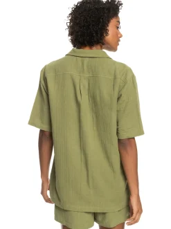 Roxy T-Shirts & Tops*Aloha Sunset - Overhemd Met Korte Mouwen Voor Dames Loden Green