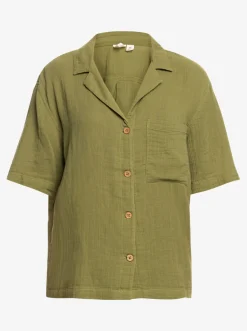 Roxy T-Shirts & Tops*Aloha Sunset - Overhemd Met Korte Mouwen Voor Dames Loden Green