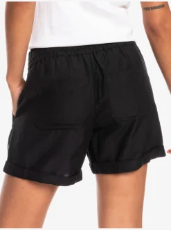 Roxy Shorts*Another Kiss - Linnen Short Voor Dames Anthracite