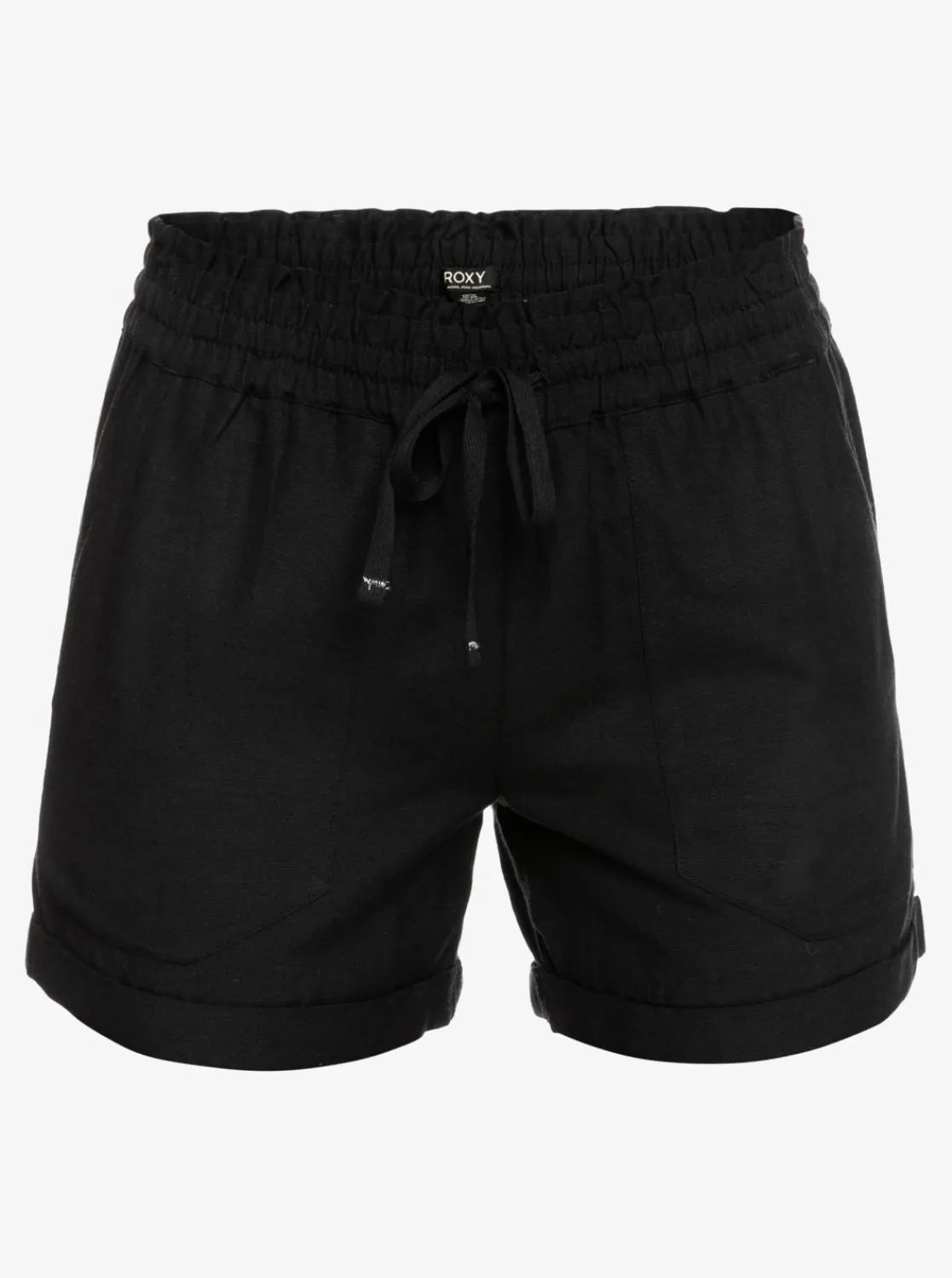 Roxy Shorts*Another Kiss - Linnen Short Voor Dames Anthracite