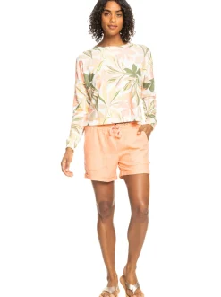 Roxy Shorts*Another Kiss - Linnen Short Voor Dames Papaya Punch