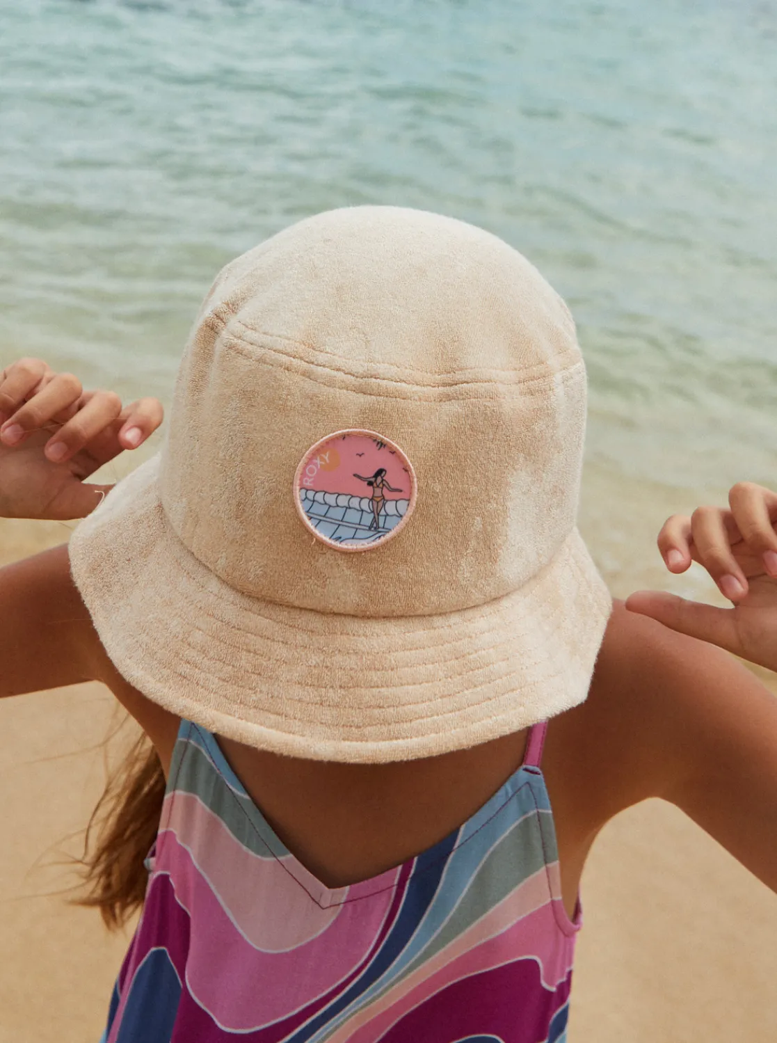 Roxy Accessoires*Astral Aura - Bucket Hoed Voor Meisjes Beige