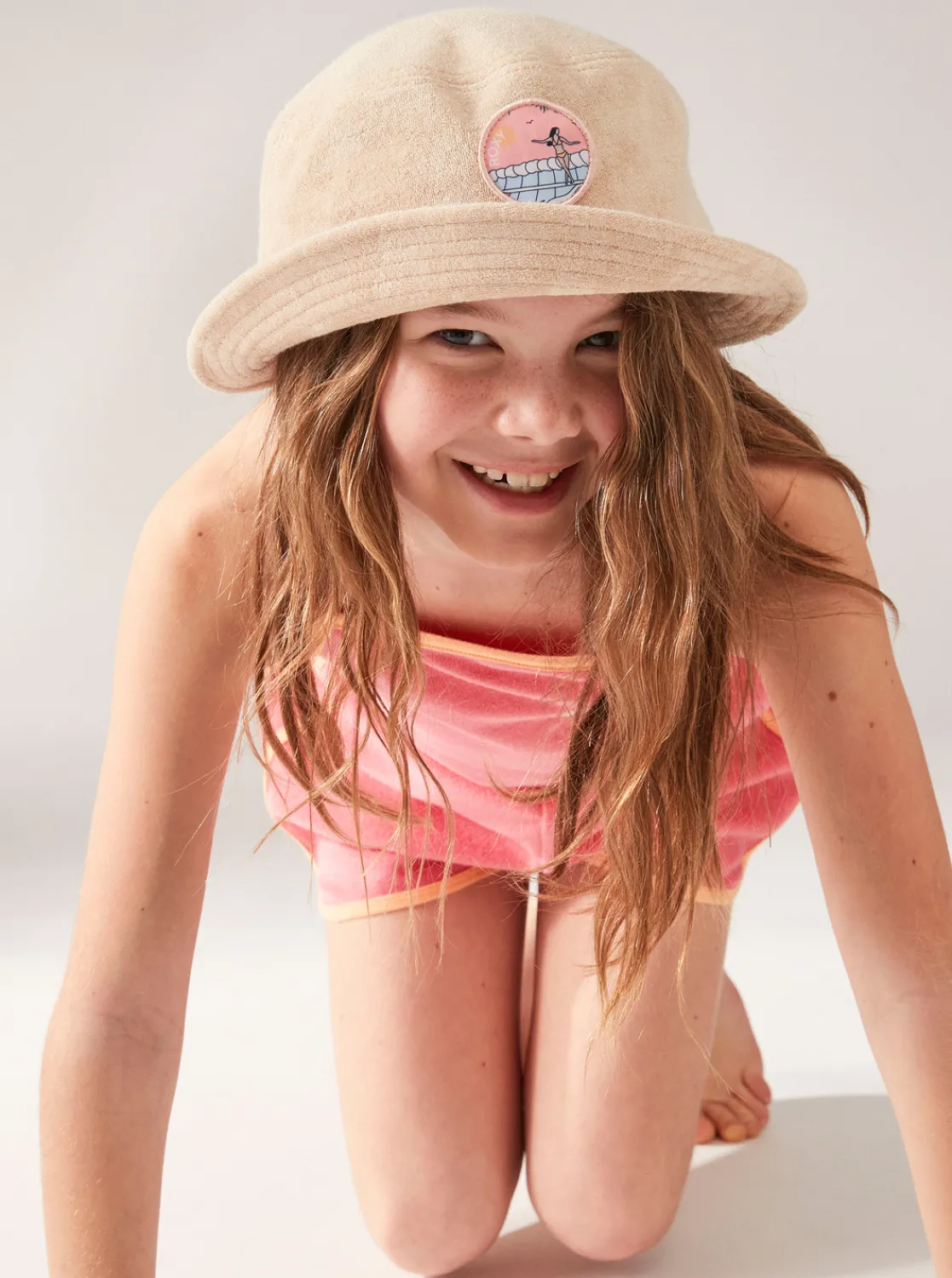 Roxy Accessoires*Astral Aura - Bucket Hoed Voor Meisjes Beige