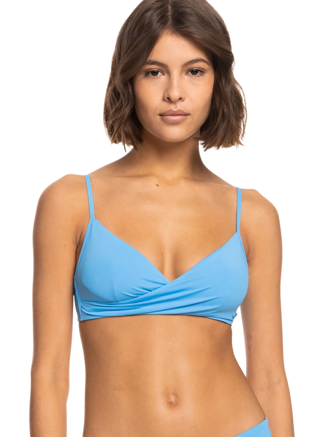 Roxy Bikini Tops*Beach Classics - Gekruiste Bralette Bikinitop Voor Dames Azure Blue