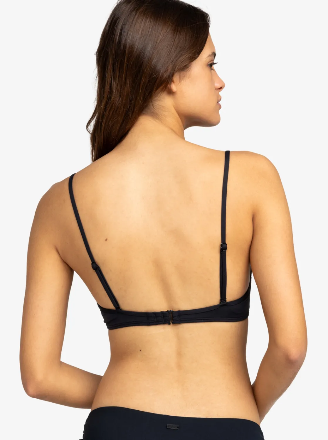 Roxy Bikini Tops*Beach Classics - Gekruiste Bralette Bikinitop Voor Dames Anthracite