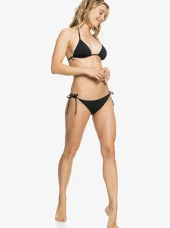 Roxy Bikini Bottoms*Beach Classics - Opzij Geknoopt Bikinibroekje Voor Dames Anthracite