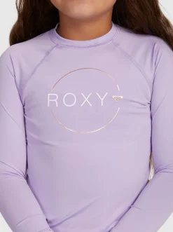 Roxy Surf*Beach Classics - Rash Vest Met Lange Mouwen En Upf 50 Voor Meisjes 6-16 Purple Rose