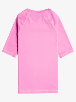 Roxy Surf*Beach Classics - Rash Vest Met Korte Mouw Voor Meisjes 6-16 Cyclamen