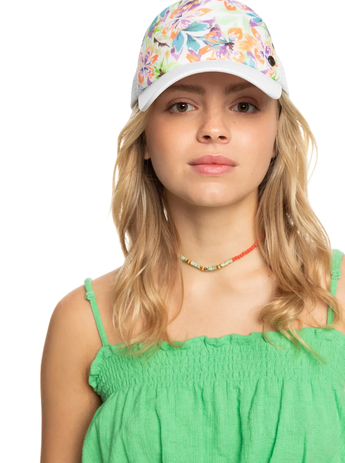 Roxy Hoeden & Petten*Beautiful Morning - Trucker Cap Voor Dames Snow White Pualani Combo