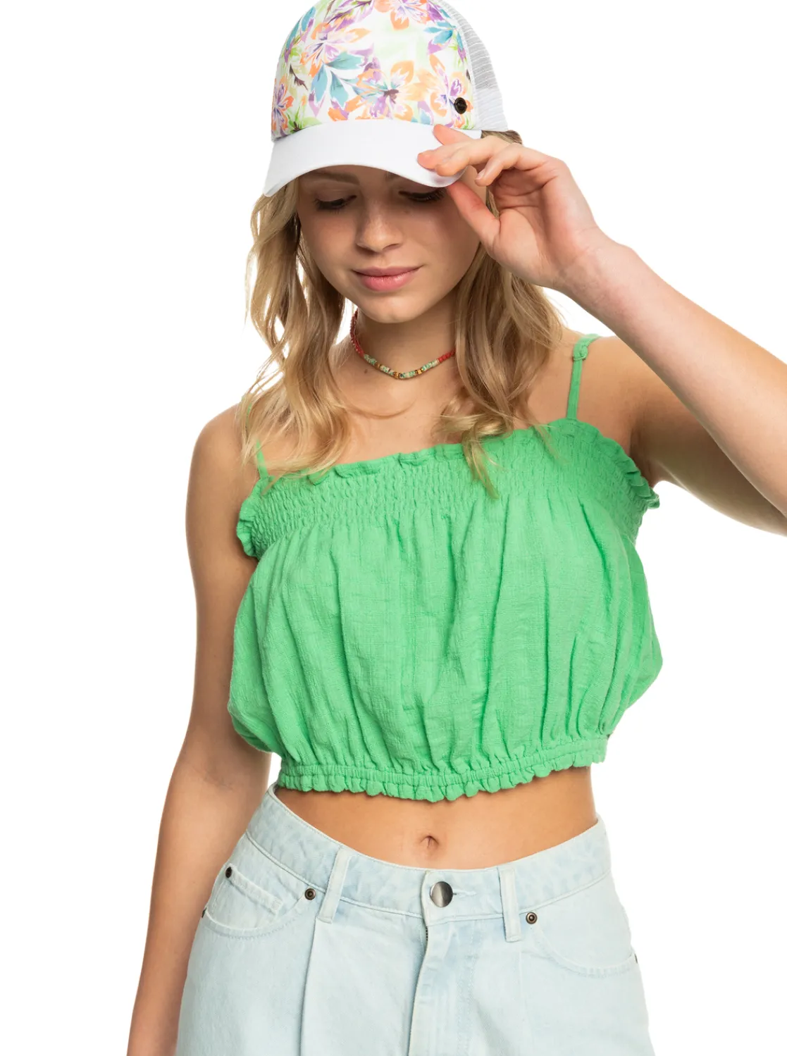 Roxy Hoeden & Petten*Beautiful Morning - Trucker Cap Voor Dames Snow White Pualani Combo