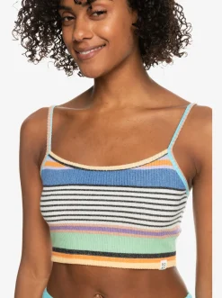 Roxy T-Shirts & Tops*Best Time Of Day - Ribgebreide Top Voor Dames Anthracite Good Vibration