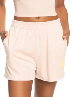 Roxy Shorts*Better Not Wait - Short Van Badstof Voor Dames Peach Whip