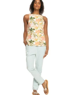 Roxy T-Shirts & Tops*Better Than Ever Printed - Vest Top Voor Dames Snow White Subtly Salty Multic