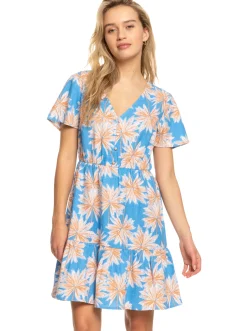 Roxy Jurken*Bikini Party - Mini-Jurk Voor Dames Azure Blue Palm Island