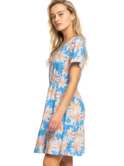Roxy Jurken*Bikini Party - Mini-Jurk Voor Dames Azure Blue Palm Island
