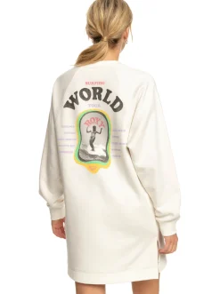 Roxy Truien & Cardigans*Breaking Waves - Sweater-Jurk Voor Dames Snow White