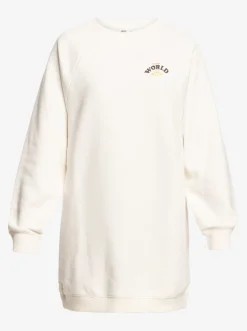 Roxy Truien & Cardigans*Breaking Waves - Sweater-Jurk Voor Dames Snow White