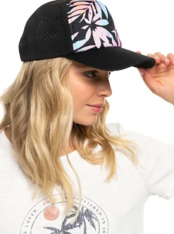 Roxy Hoeden & Petten*California Electric - Trucker Cap Voor Dames Anthracite Zebra Jungle