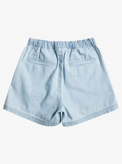 Roxy Rokken & Shorts*Call On Me - Lichte Denim Short Voor Meisjes 4-16 Light Blue