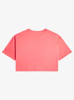 Roxy T-Shirts & Blouses*Call You Mine - Oversized Boxy T-Shirt Voor Meisjes 4-16 Sun Kissed Coral
