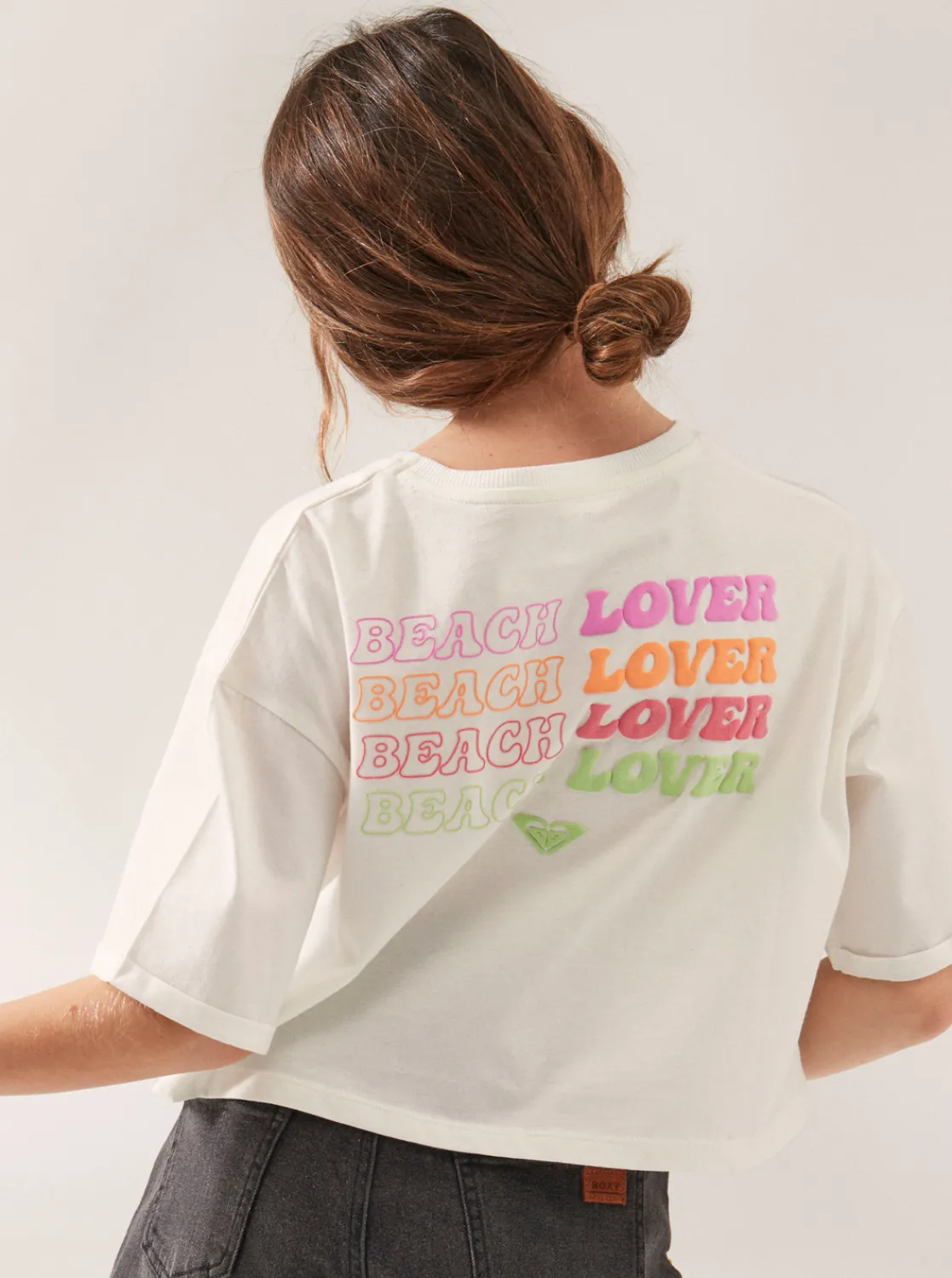Roxy T-Shirts & Blouses*Call You Mine - Oversized Boxy T-Shirt Voor Meisjes 4-16 Snow White