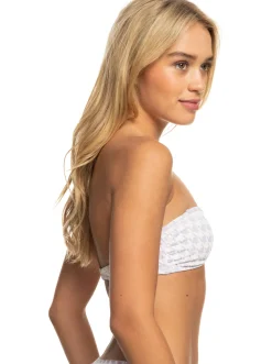 Roxy Bikini Tops*Check It - Bandeau Bikinitop Voor Dames Purple Rose
