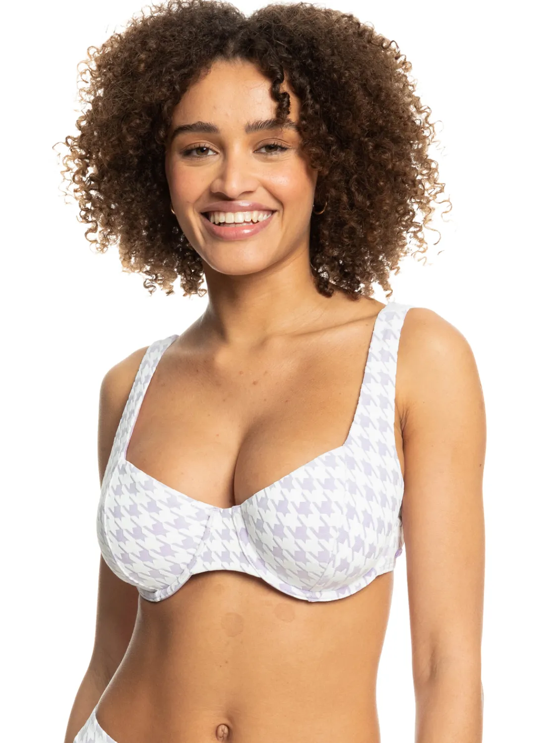 Roxy Bikini Tops*Check It - Bikinitop Met Beugels Cupmaat D Voor Dames Purple Rose
