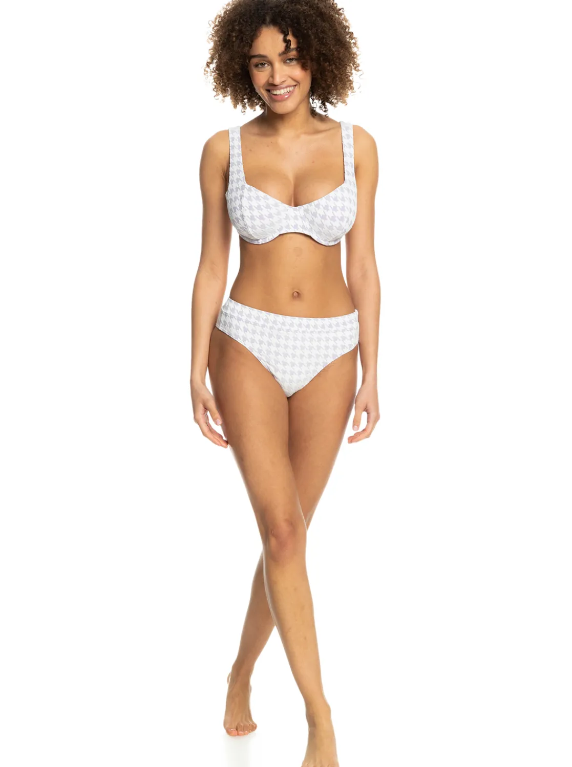 Roxy Bikini Tops*Check It - Bikinitop Met Beugels Cupmaat D Voor Dames Purple Rose