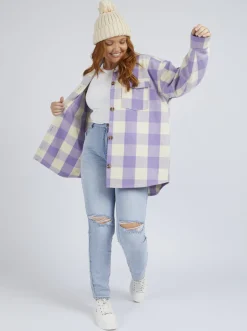 Roxy Jasjes & Jassen*Check The Swell - Overshirt Voor Dames Tapioca Paradiso Plaid