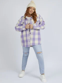 Roxy Jasjes & Jassen*Check The Swell - Overshirt Voor Dames Tapioca Paradiso Plaid