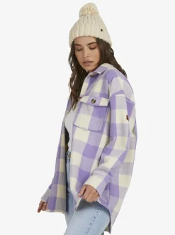 Roxy Jasjes & Jassen*Check The Swell - Overshirt Voor Dames Tapioca Paradiso Plaid