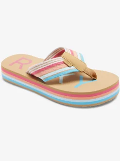 Roxy Schoenen*Chika Hi - Sandalen Voor Meisjes Baja Blue/Crazy Pink
