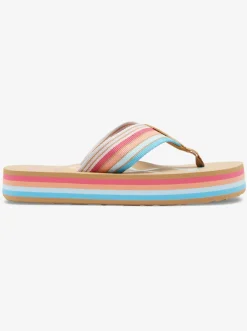 Roxy Schoenen*Chika Hi - Sandalen Voor Meisjes Baja Blue/Crazy Pink