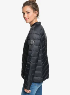 Roxy Jasjes & Jassen*Coast Road - Licht Opvouwbaar Gevoerd Jack Voor Dames Anthracite