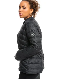 Roxy Jasjes & Jassen*Coast Road - Licht Opvouwbaar Gevoerd Jack Voor Dames Anthracite