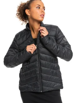 Roxy Jasjes & Jassen*Coast Road - Licht Opvouwbaar Gevoerd Jack Voor Dames Anthracite