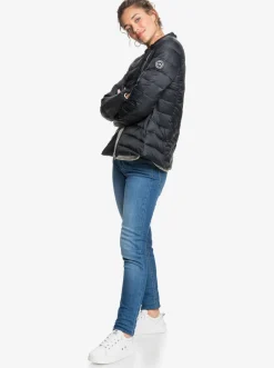 Roxy Jasjes & Jassen*Coast Road - Licht Opvouwbaar Gevoerd Jack Voor Dames Anthracite