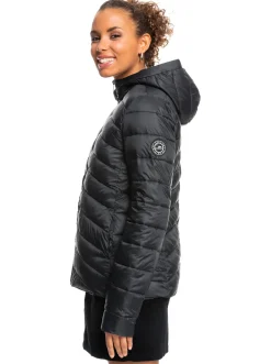 Roxy Jasjes & Jassen*Coast Road - Licht Opvouwbaar Gevoerd Jack Voor Dames Anthracite