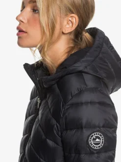 Roxy Jasjes & Jassen*Coast Road - Licht Opvouwbaar Gevoerd Jack Voor Dames Anthracite