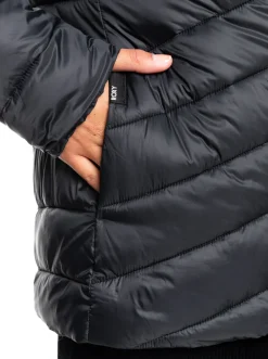 Roxy Jasjes & Jassen*Coast Road - Licht Opvouwbaar Gevoerd Jack Voor Dames Anthracite