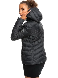 Roxy Jasjes & Jassen*Coast Road - Licht Opvouwbaar Gevoerd Jack Voor Dames Anthracite