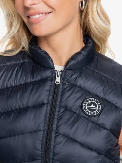 Roxy Jasjes & Jassen*Coast Road - Waterbestendige Lichte Opvouwbare Gevoerde Top Voor Dames Anthracite