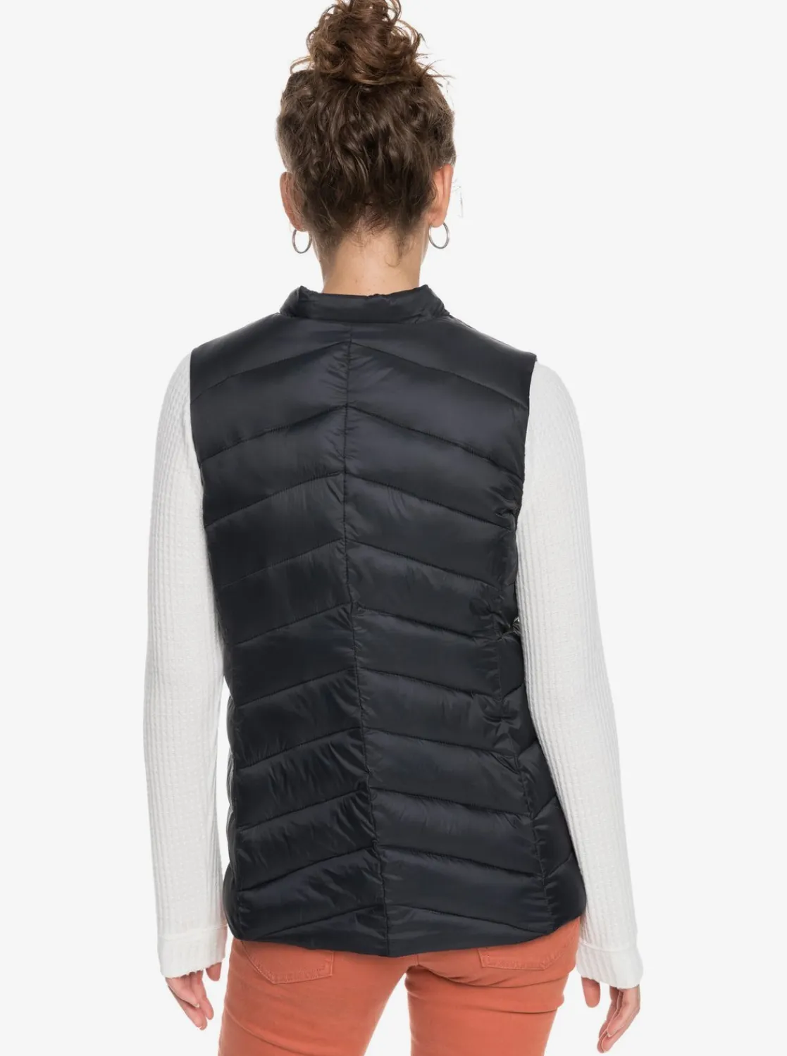 Roxy Jasjes & Jassen*Coast Road - Waterbestendige Lichte Opvouwbare Gevoerde Top Voor Dames Anthracite