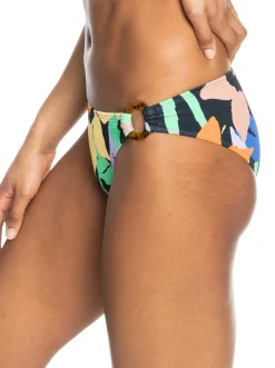 Roxy Bikini Bottoms*Color Jam - Bikinibroekje Voor Dames Anthracite Flower Jammin