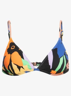 Roxy Bikini Tops*Color Jam - Triangel Bikinitop Voor Dames Anthracite Flower Jammin
