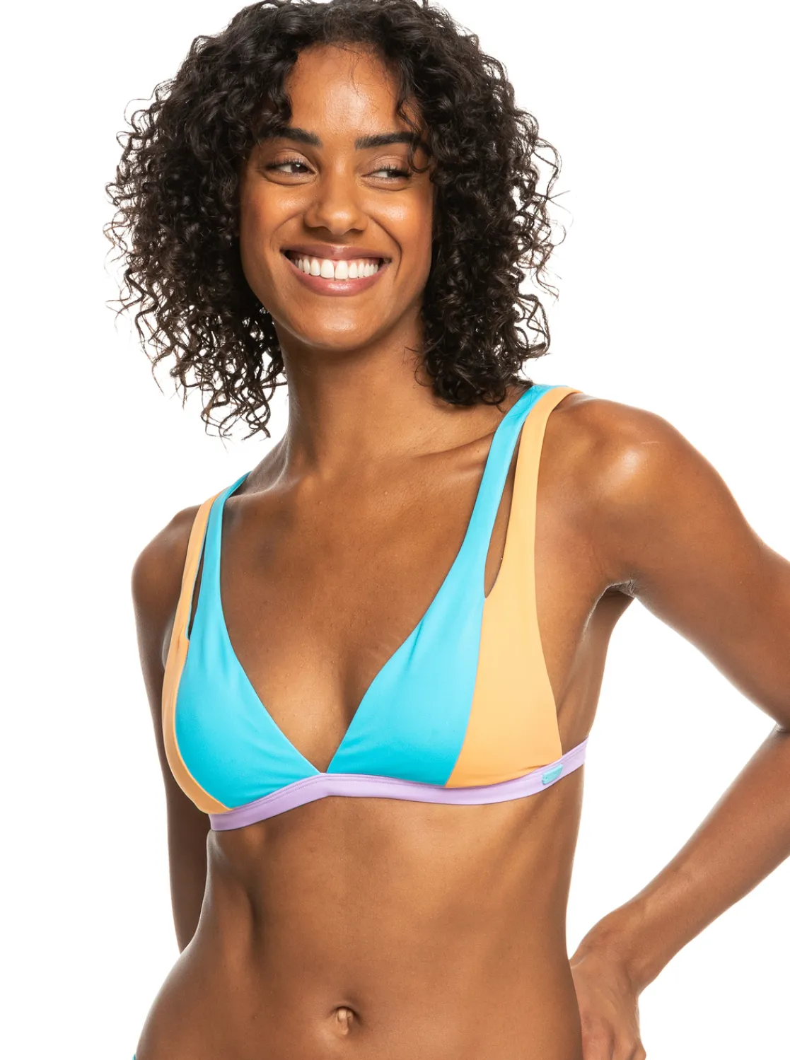 Roxy Bikini Tops*Colorblock Party - Triangel Bikinitop Voor Dames Bachelor Button